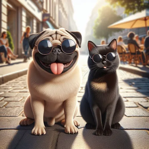 Pug Meow Vibes