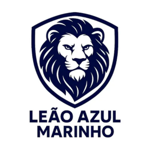 Leão Azul Marinho